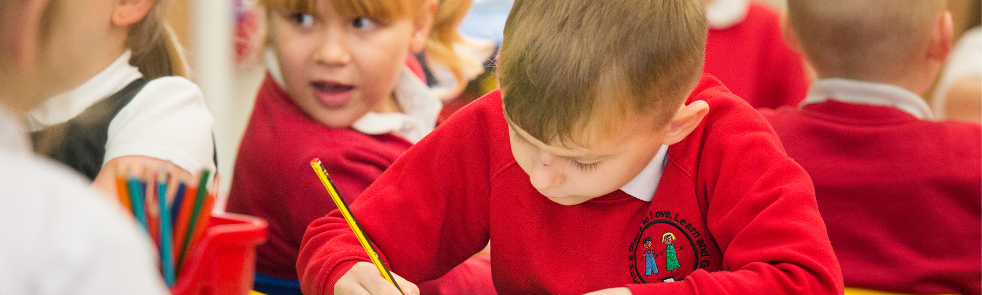 Pupils at St John's Church of England Primary School - History page
